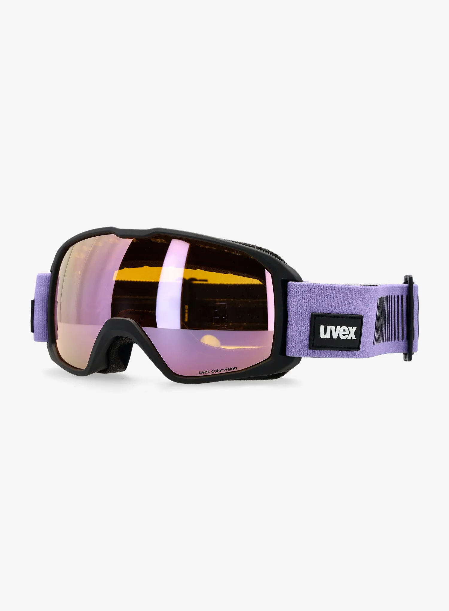 Скиорски очила Uvex Xcitd CV - black/lavender/colorvis/yellow