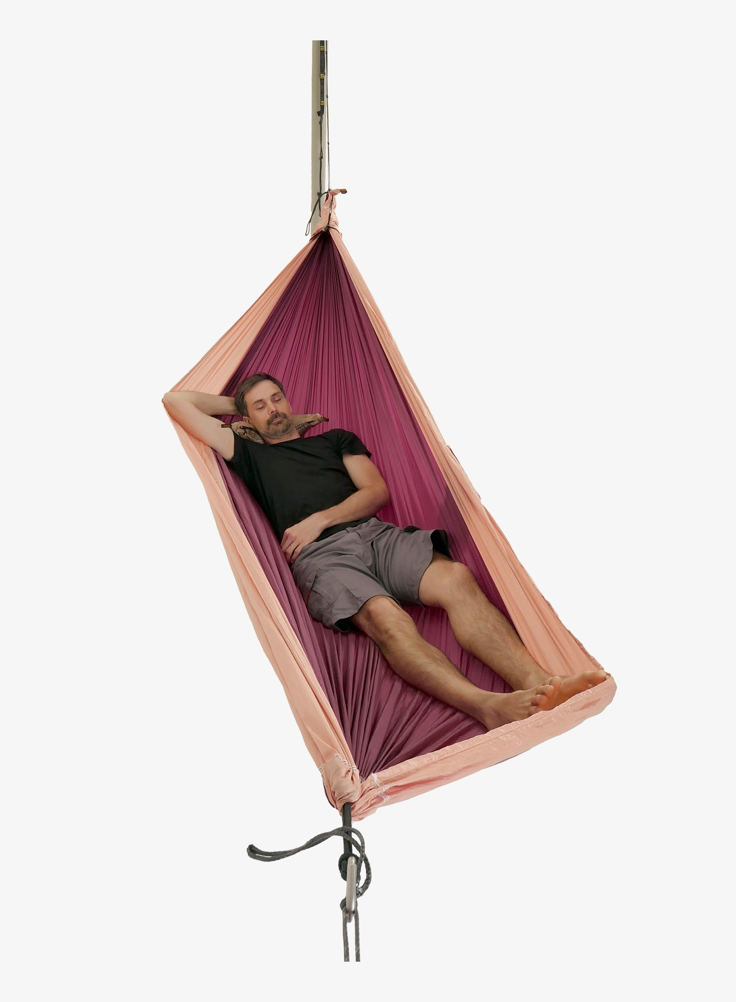 Двуместен туристически хамак Ticket To The Moon Original Hammock - plum/peach