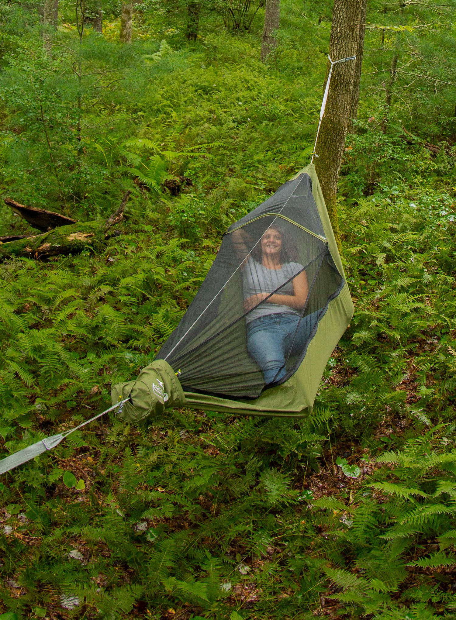Туристически хамак ENO JungleNest Hammock - evergreen