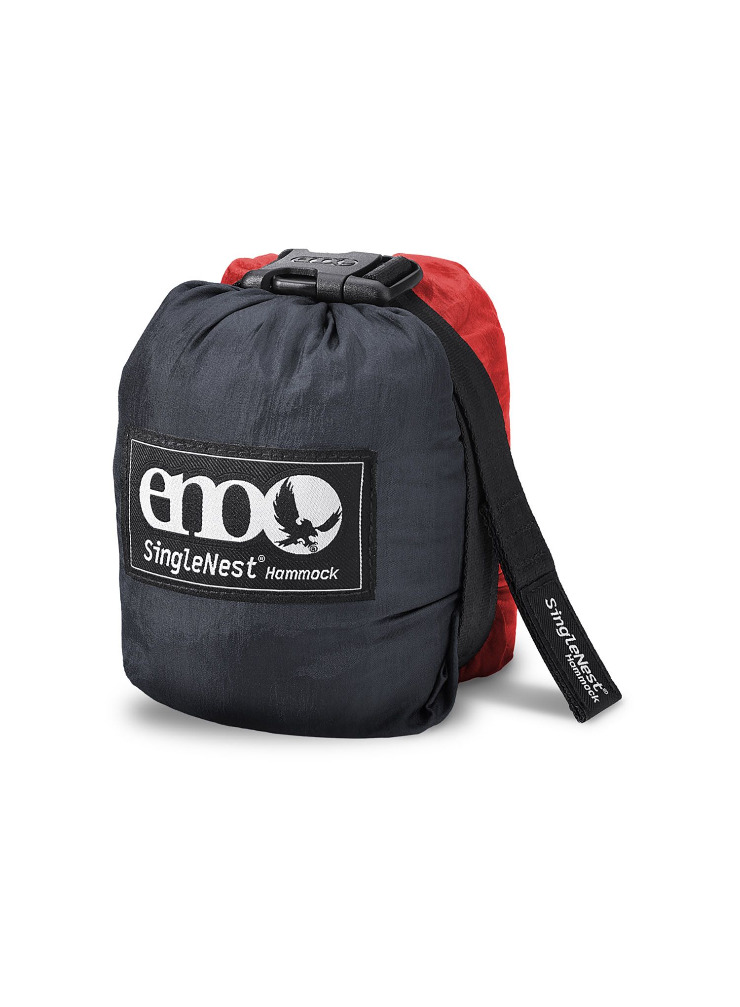 Туристически хамак ENO SingleNest Hammock - charcoal/red