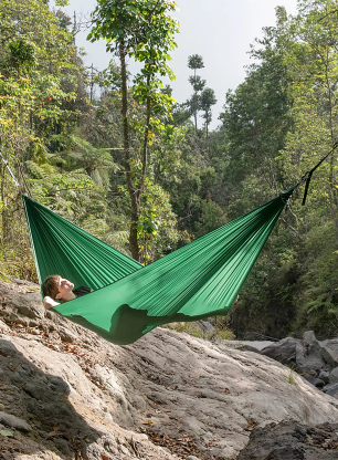 Туристически хамак Ticket To The Moon Lightest Hammock - forest green
