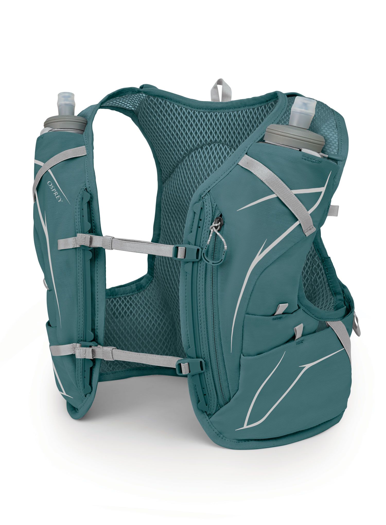 Елек за бягане Osprey Dyna 6 + Soft Flasks - cascade blue/silver lining