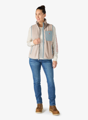 Дамски елек Carhartt Sherpa Fleece Vest - gray dunes