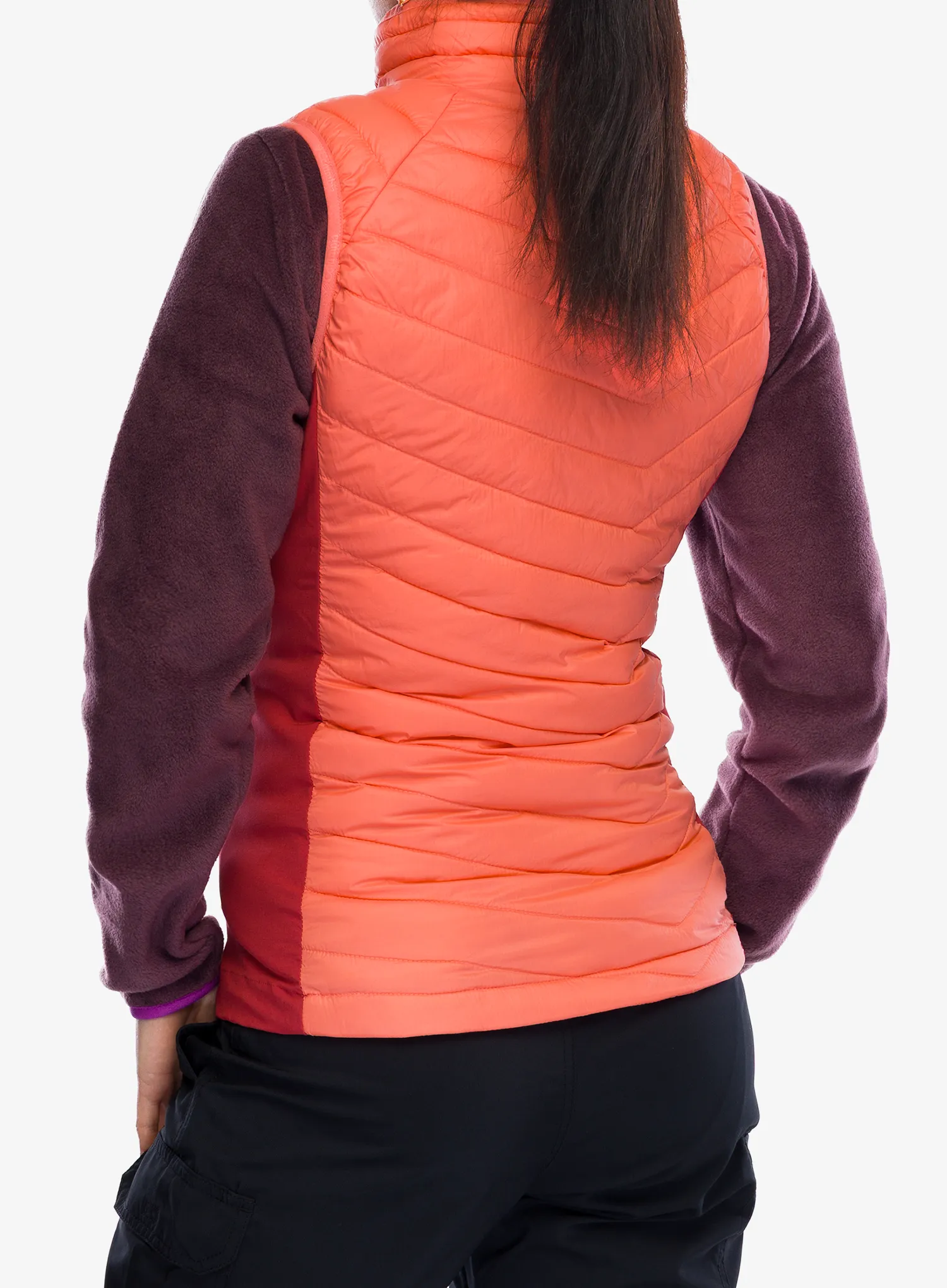 Дамски елек Columbia Powder Pass II Hybrid Vest - alpenglow/daredevil