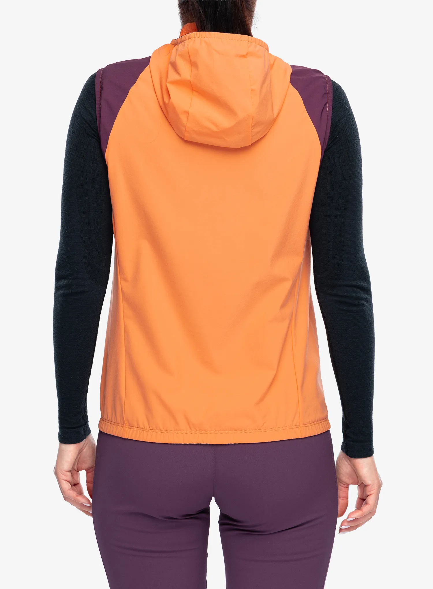 Дамски елек Montura Rise Hooded Vest - melon/wine red