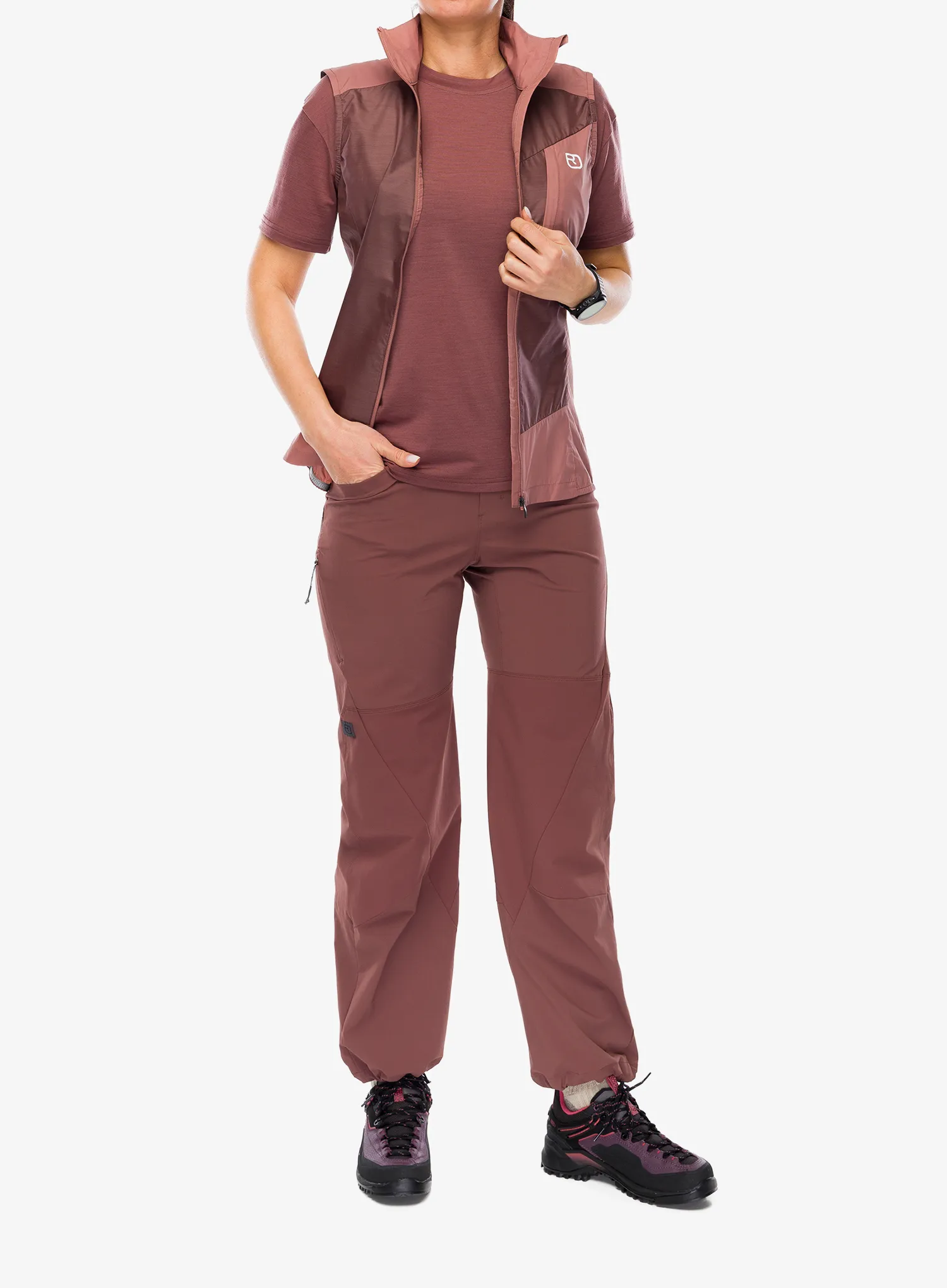 Дамски елек Ortovox Trace Windbreaker Vest - chestnut