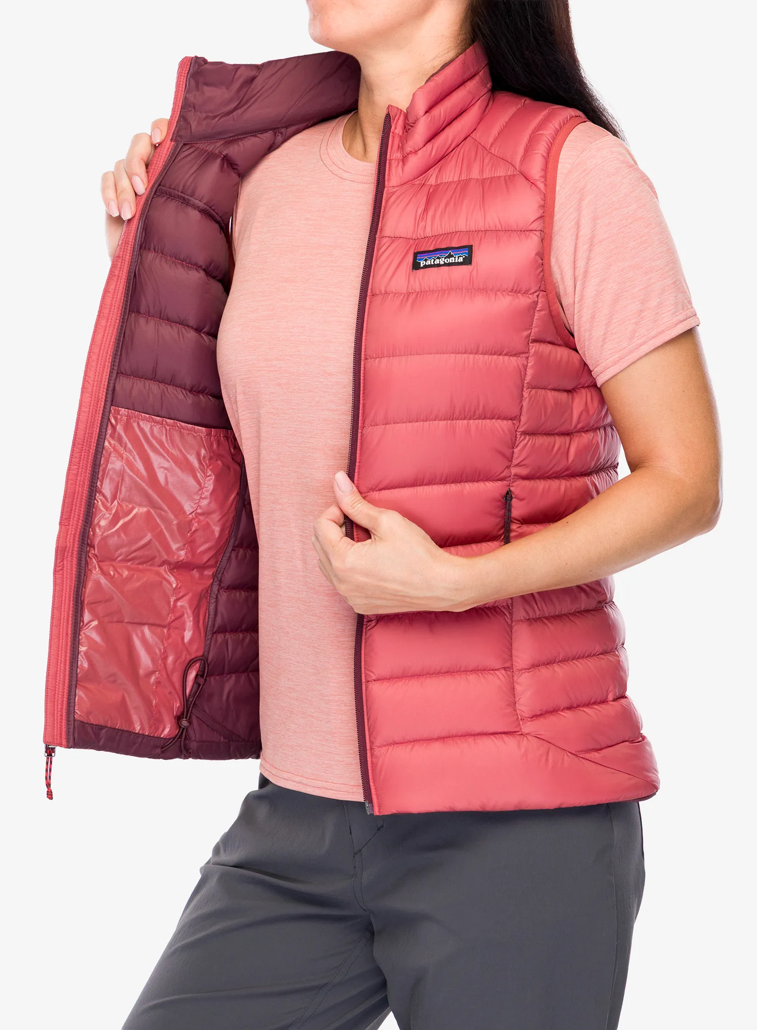 Дамски елек Patagonia Down Sweater Vest - potters red