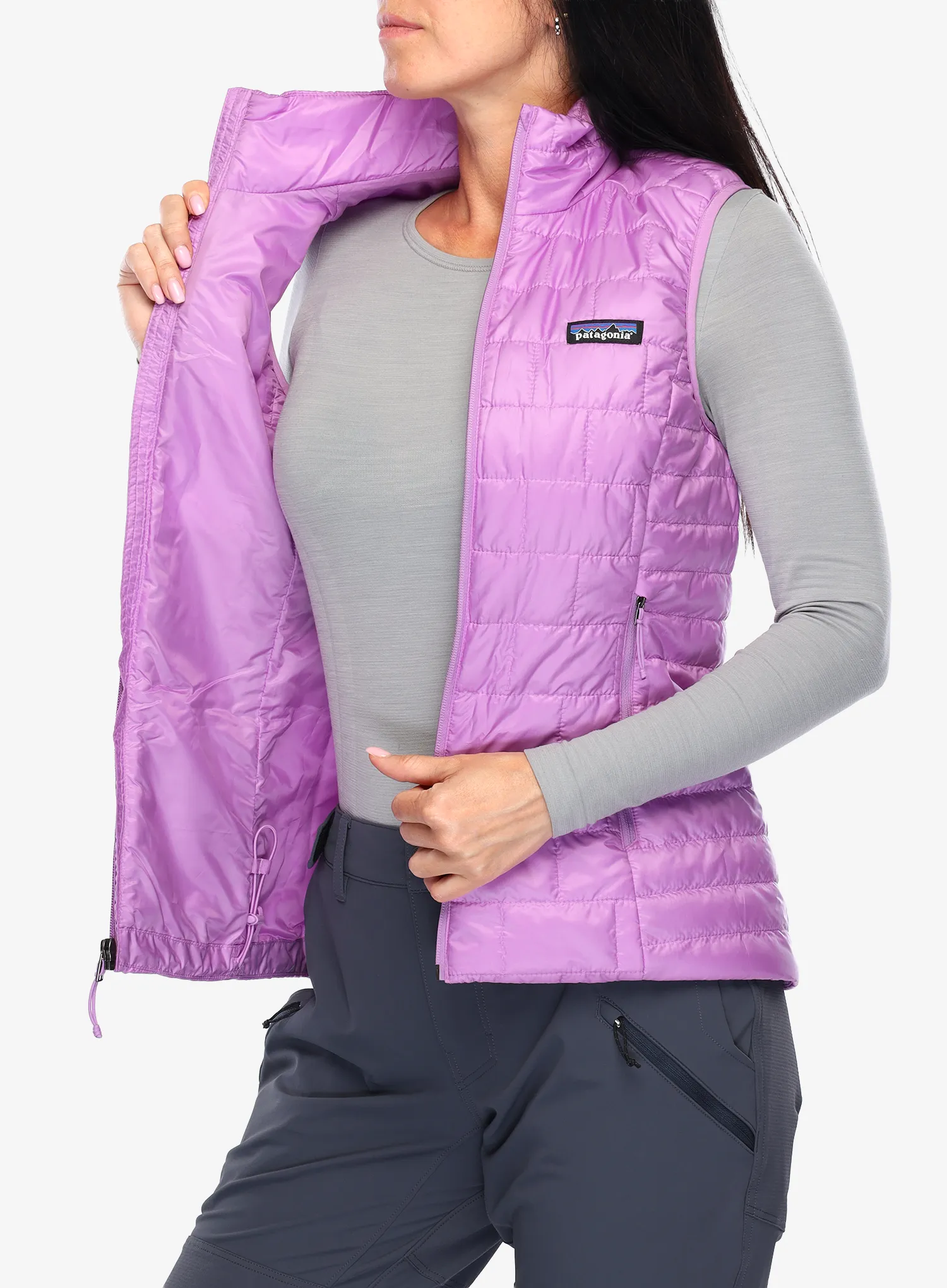Дамски елек Patagonia Nano Puff Vest - brisk purple