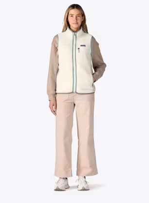 Дамски елек Patagonia Retro Pile Vest - natural/ellwood green