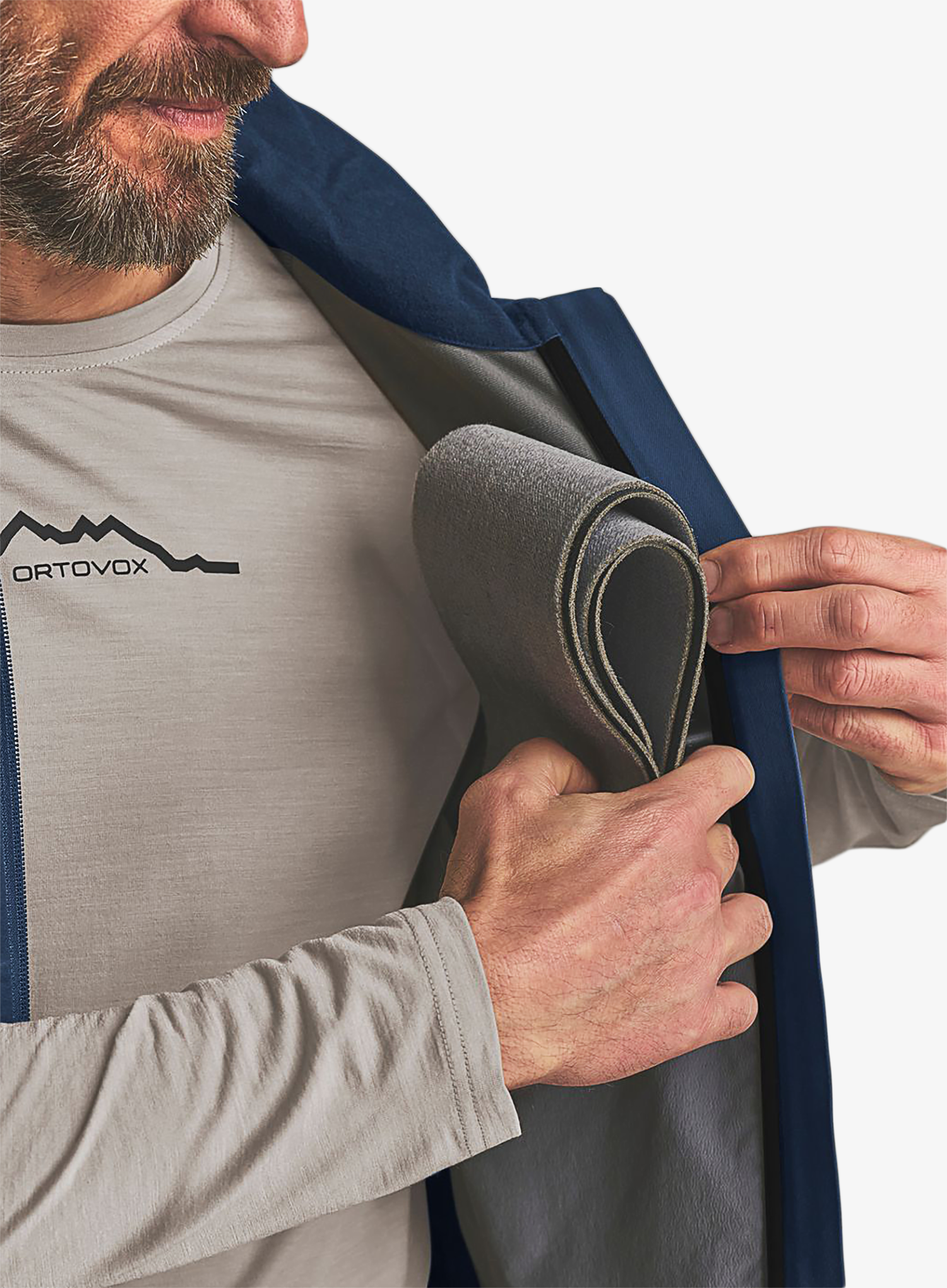 Елек Ortovox Ortler Softshell Plus Vest - blue nunatak