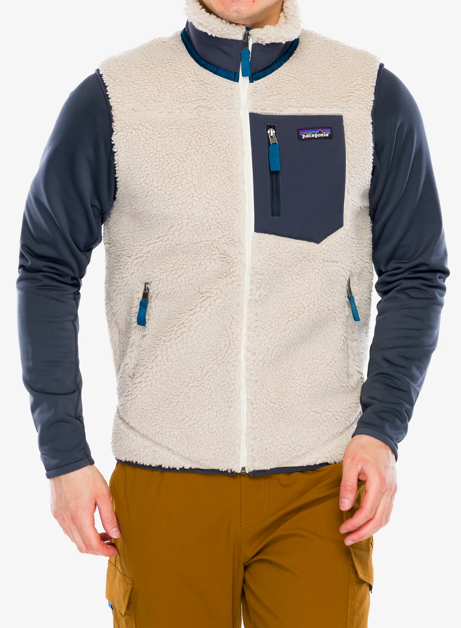 Елек Patagonia Calssic Retro-X Vest - natural/smolder blue