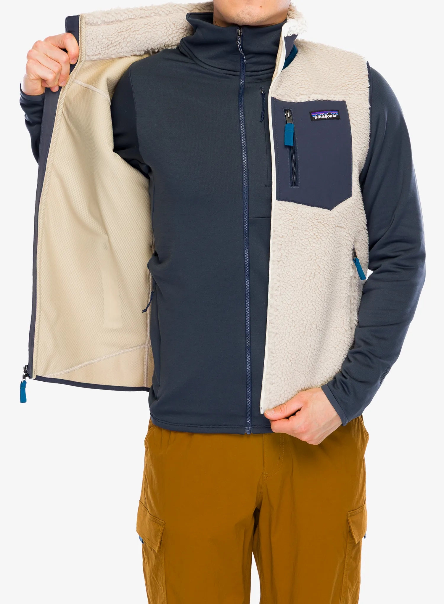 Елек Patagonia Calssic Retro-X Vest - natural/smolder blue