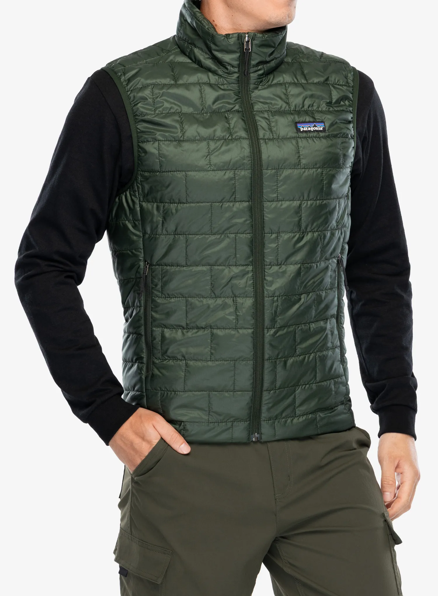 Елек Patagonia Nano Puff Vest - old growth green