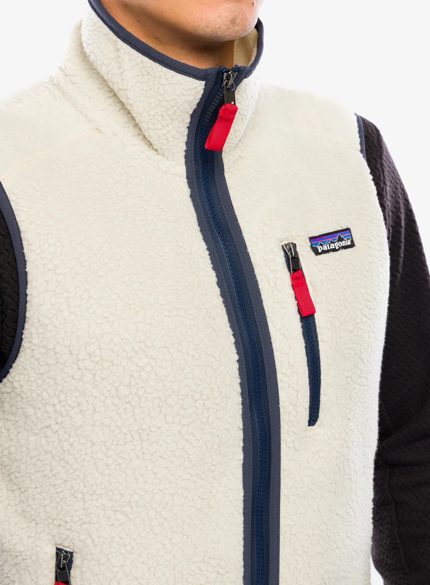 Елек Patagonia Retro Pile Vest - pelican/smolder blue