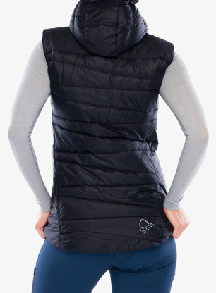 Дамски пухен елек Norrona Falketind Down750 Vest - caviar