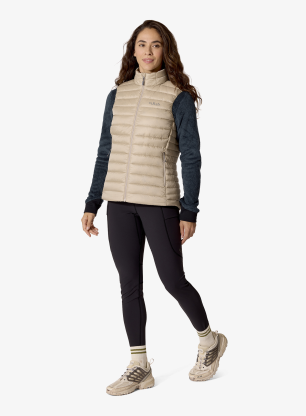 Дамски пухен елек Rab Microlight Vest - dark pebble