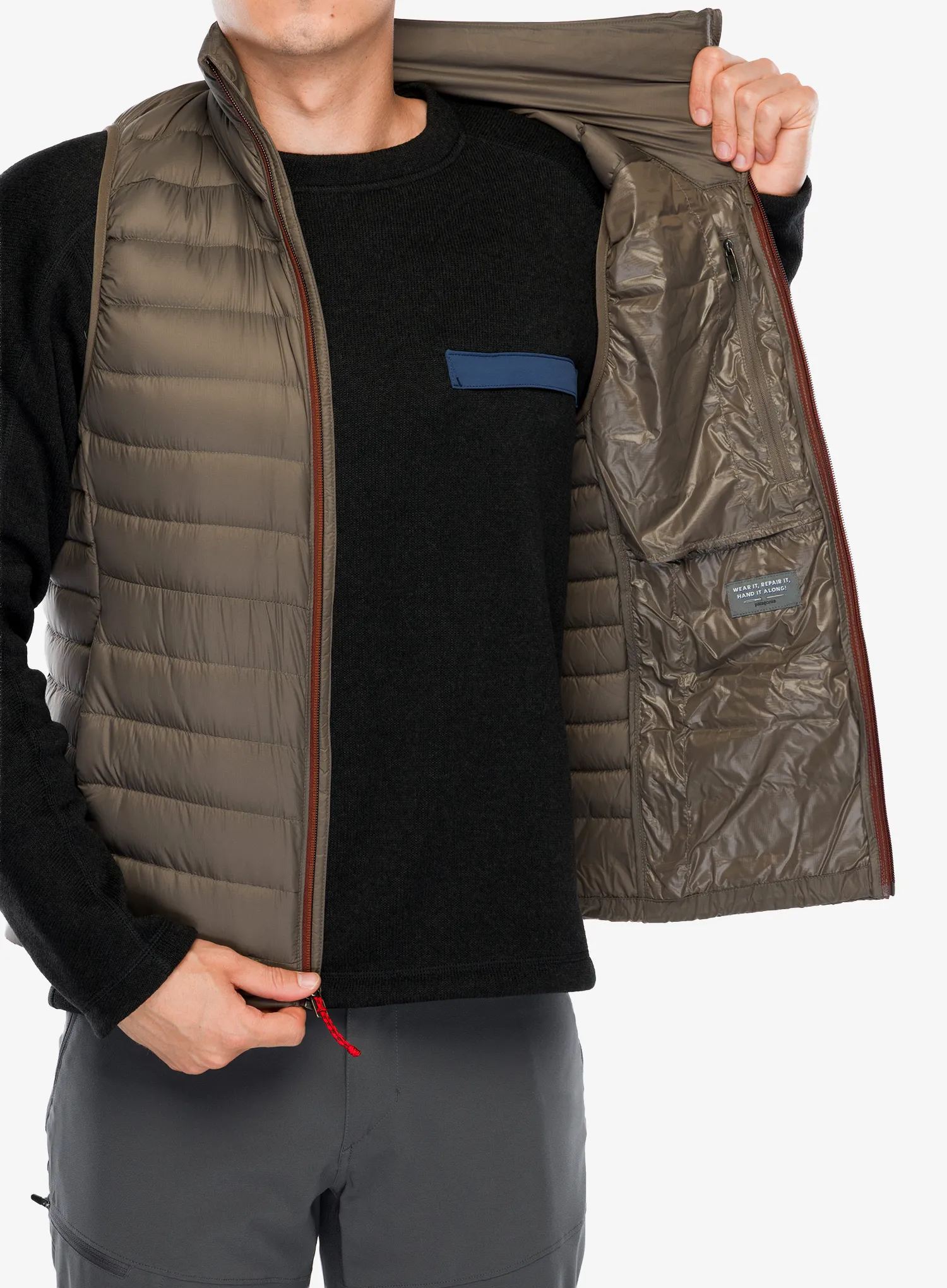 Пухен елек Patagonia Down Sweater Vest - marlow brown