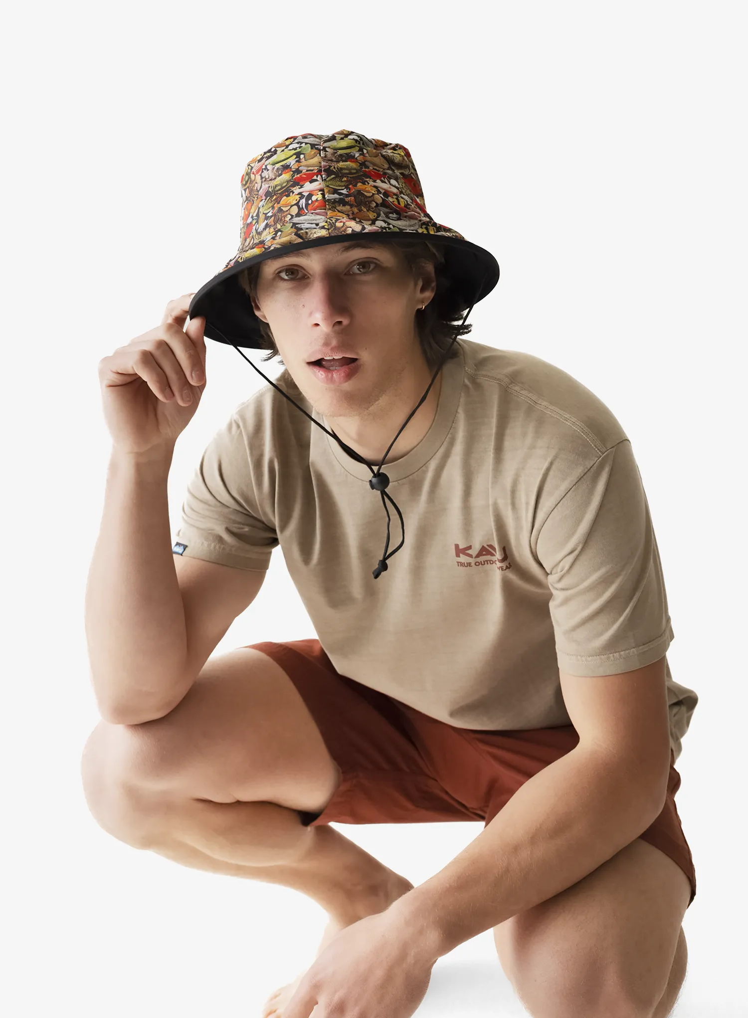 Шапка с периферия Kavu Fishermans Chillba - fish line