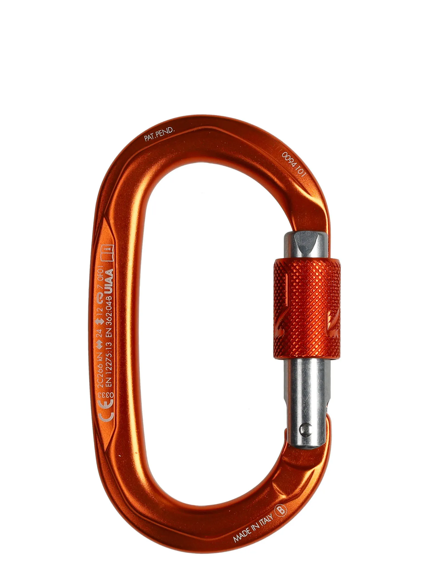 Катерачен карабинер SKYLOTEC Obx BG - titanium/orange/titan