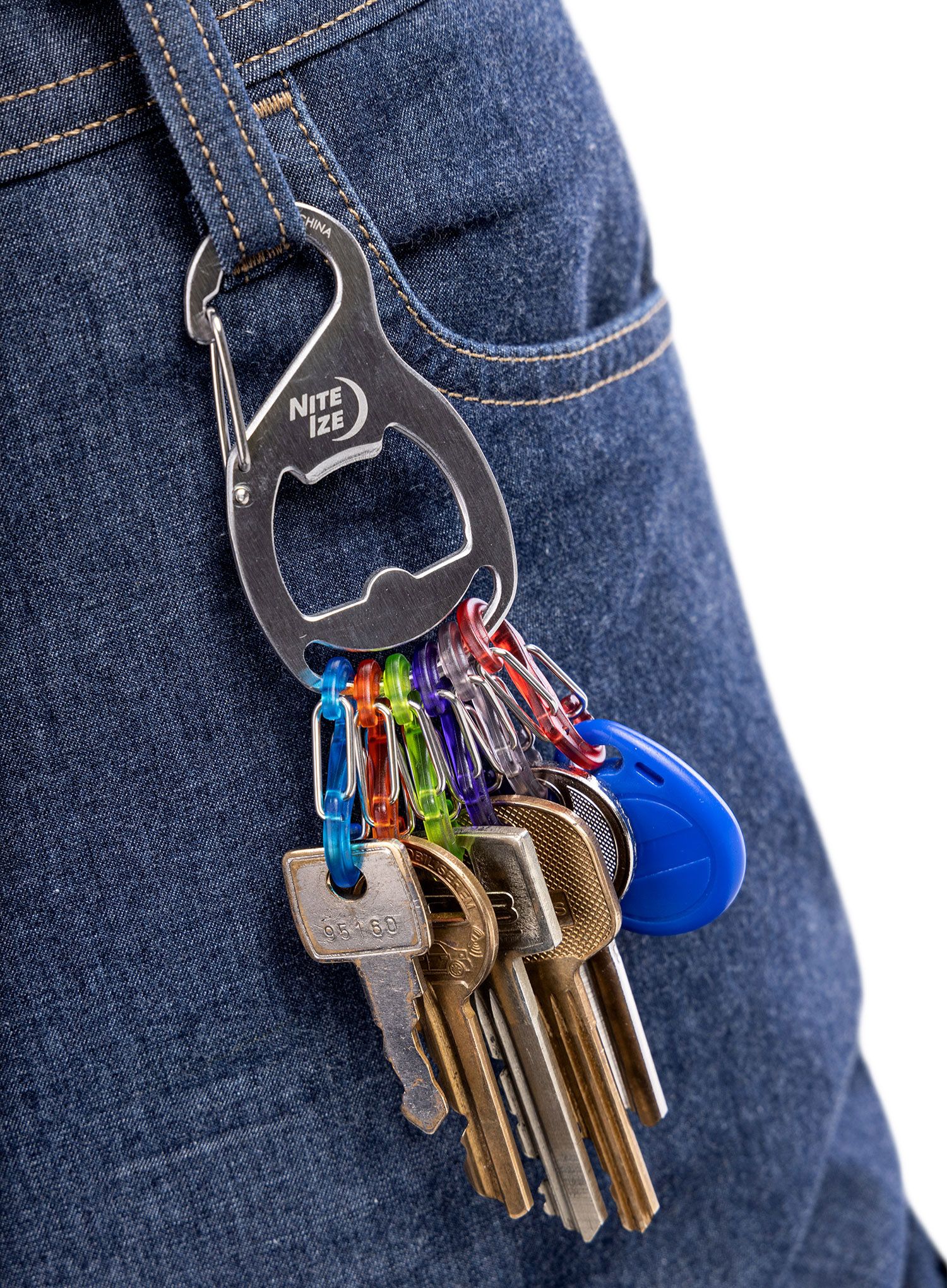 Карабинер за ключове Nite Ize KeyRack+ S-Biner - stainless steel