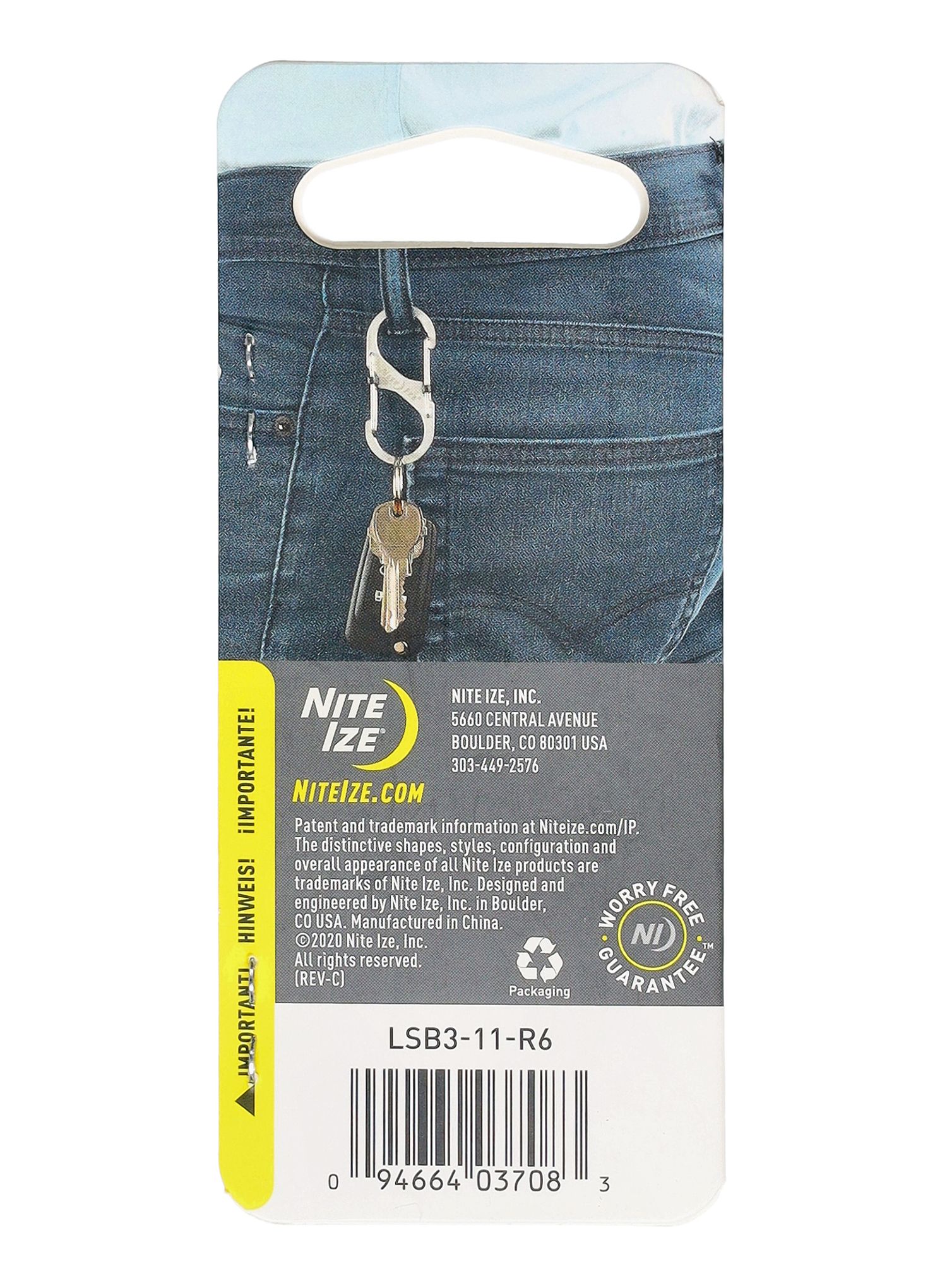 Карабинер за ключове Nite Ize S-Biner SlideLock Stainless Steel 3 - stainless