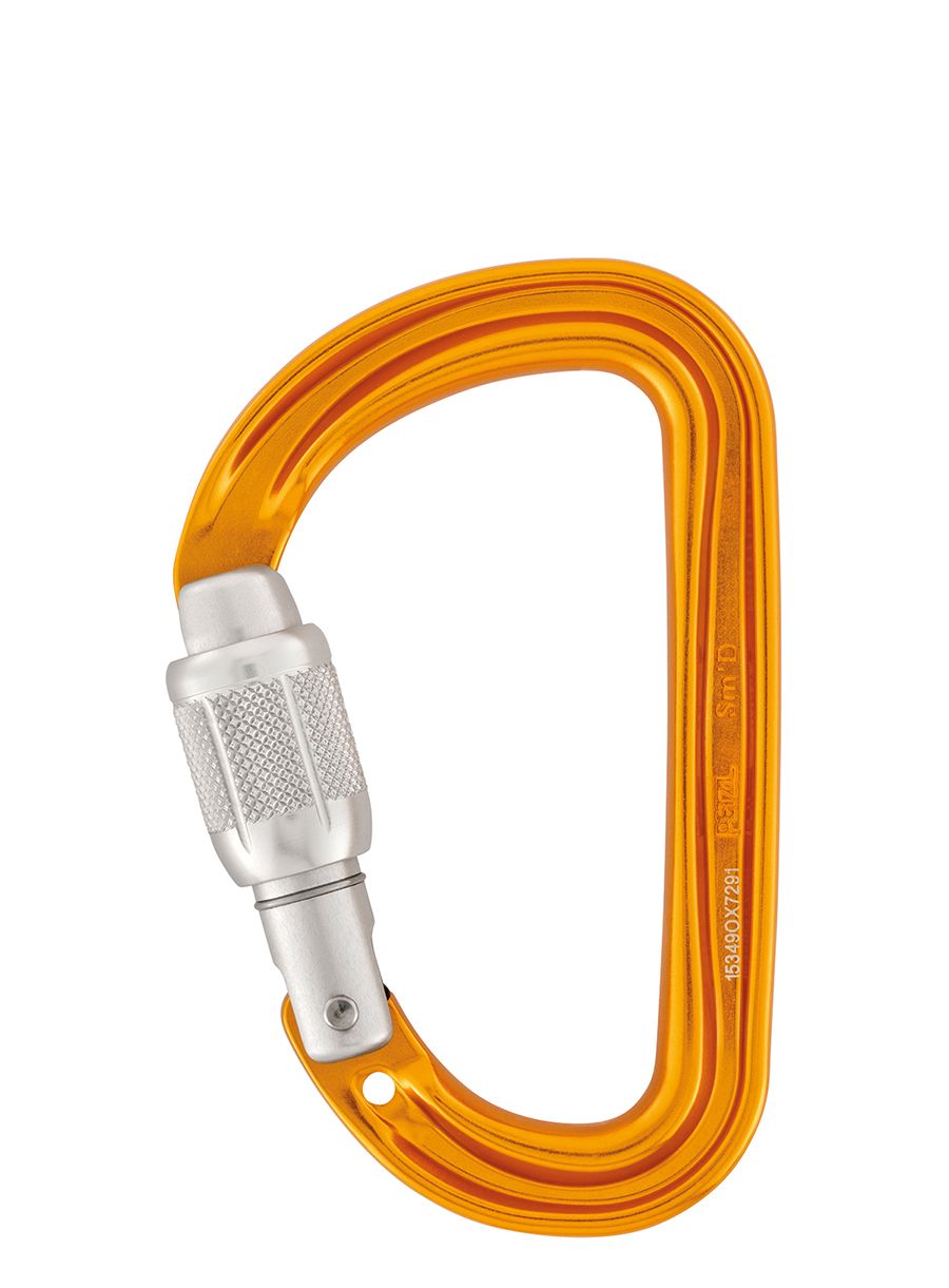 Катерачен карабинер Petzl SmD Screw-Lock - orange