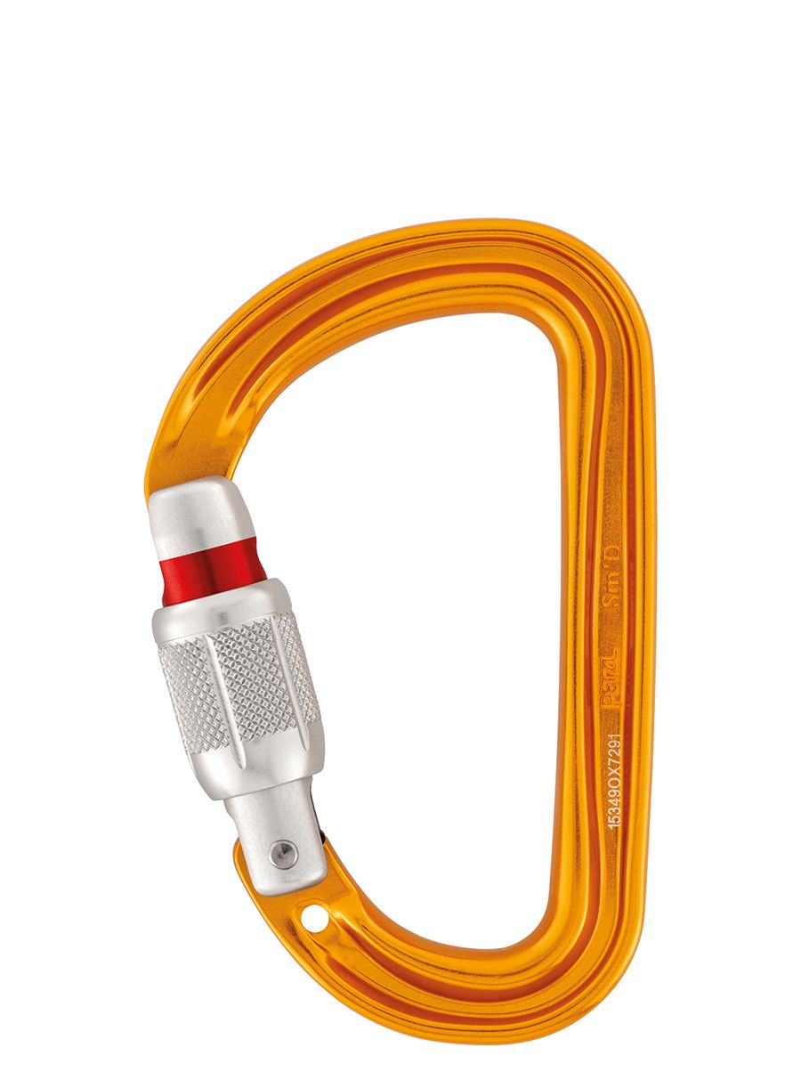 Катерачен карабинер Petzl SmD Screw-Lock - orange