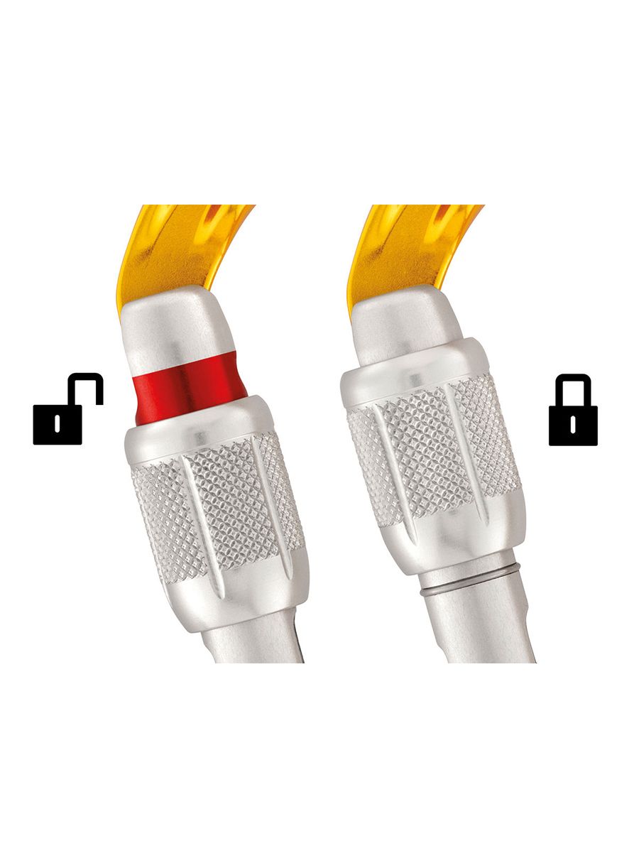 Катерачен карабинер Petzl SmD Screw-Lock - orange
