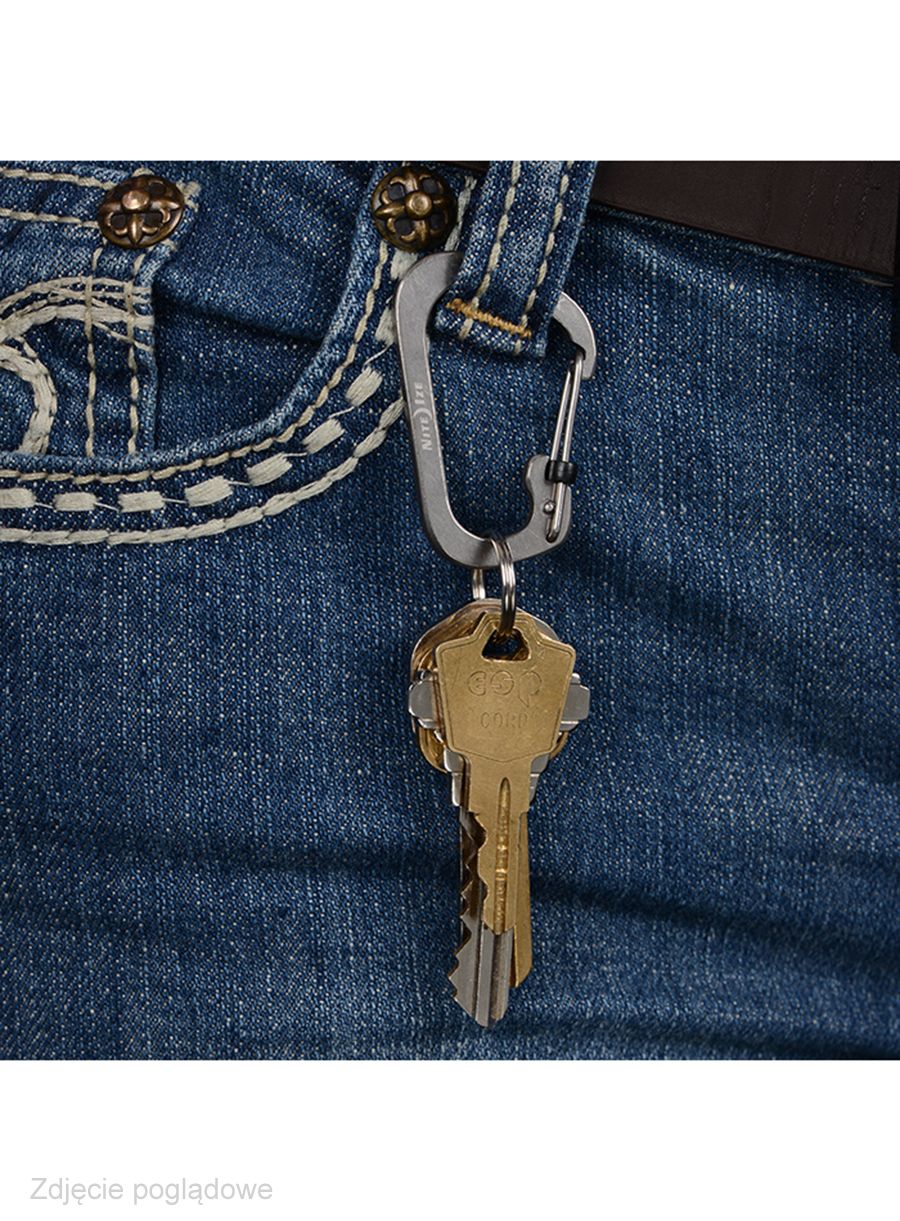 Карабинер за ключове Nite Ize SlideLock Carabiner 2 - steel