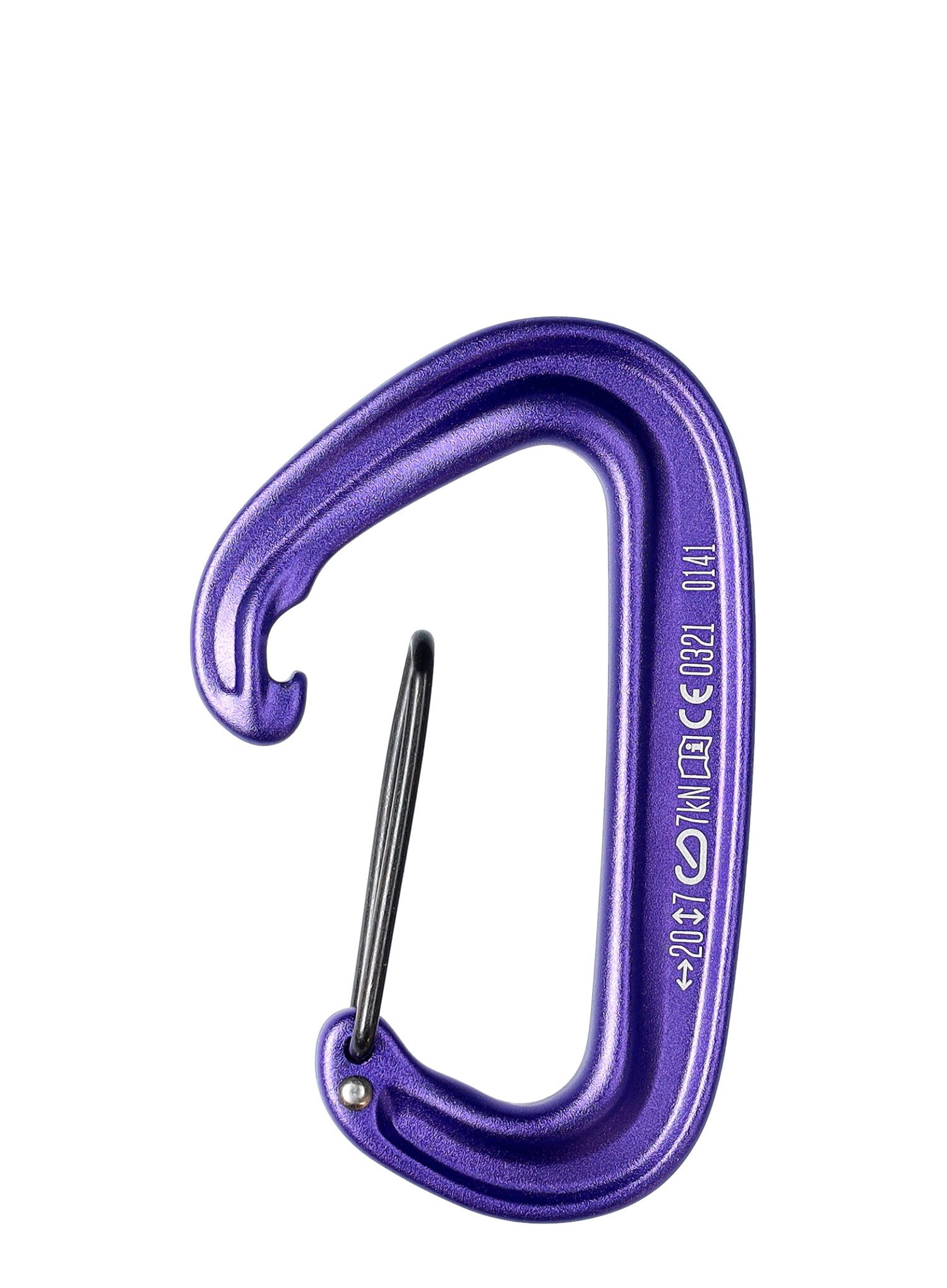 Катерачен карабинер Black Diamond MiniWire - purple
