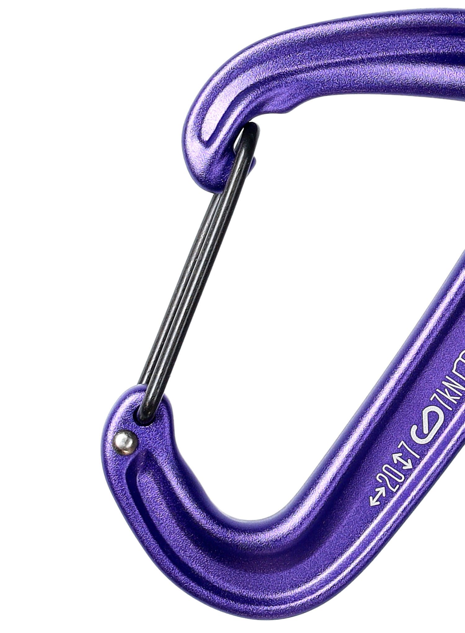 Катерачен карабинер Black Diamond MiniWire - purple