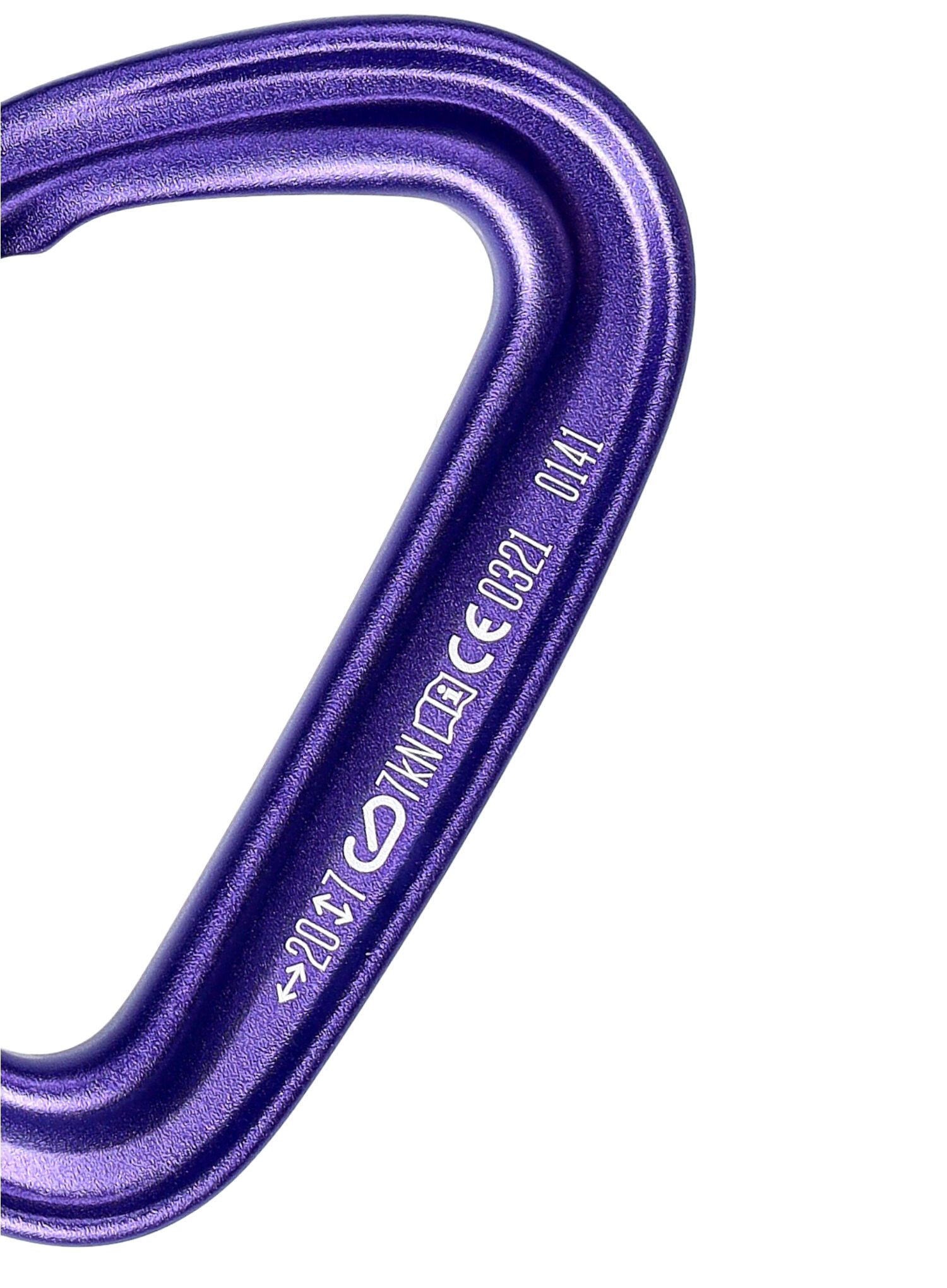 Катерачен карабинер Black Diamond MiniWire - purple