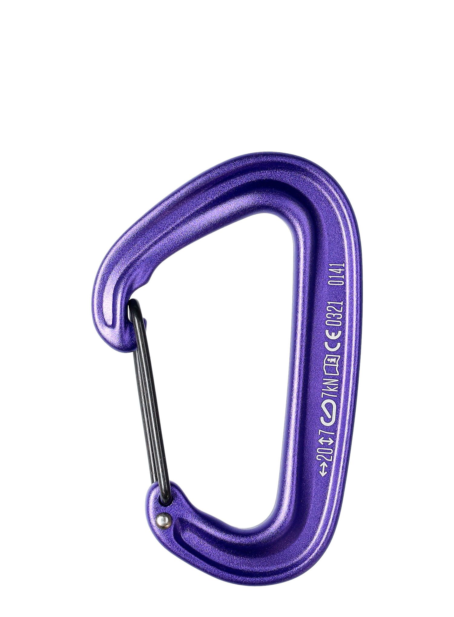 Катерачен карабинер Black Diamond MiniWire - purple