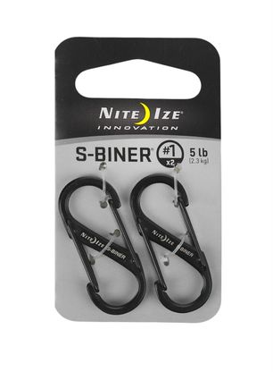 Карабинер за ключове Nite Ize S-Biner 2-Pack - black