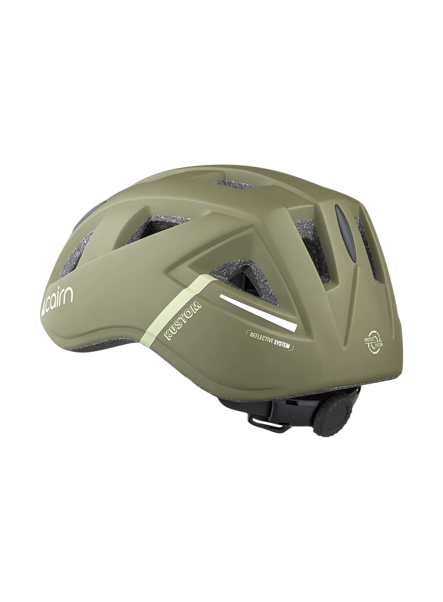 Велосипедна каска за деца Cairn Kustom - mat olive