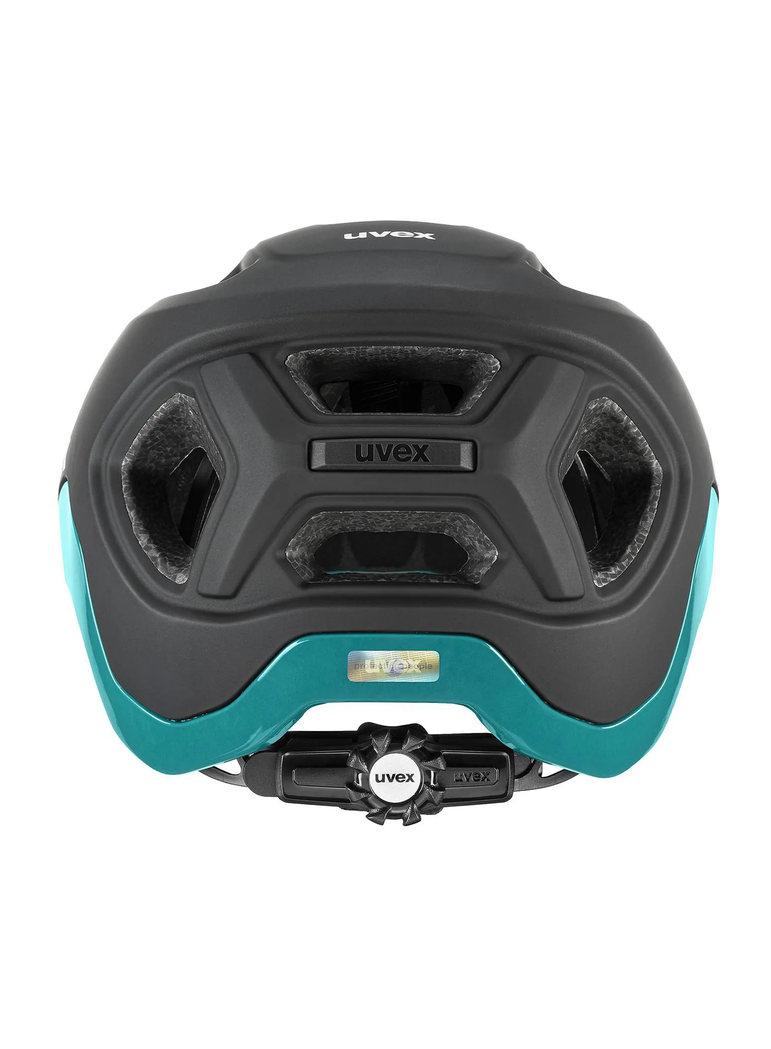 Велосипедна каска Uvex React - black/teal matt