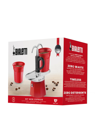 Туристическа кафеварка Bialetti Mini Express 2tz - red