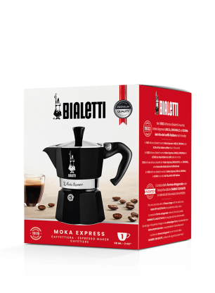 Туристическа кафеварка Bialetti Moka Express 1TZ - black