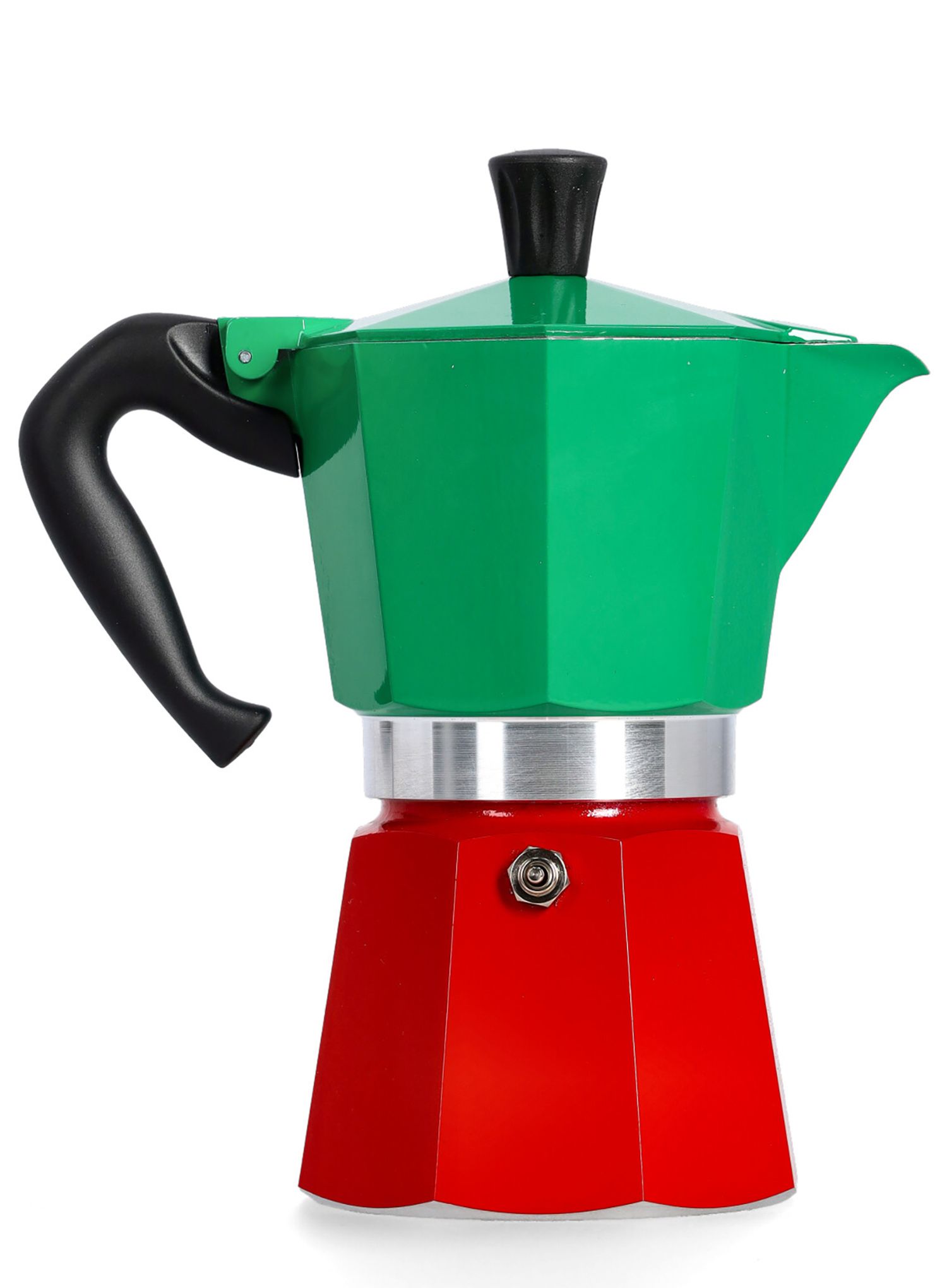 Туристическа кафеварка Bialetti Moka Express Italia 6TZ - grn/red