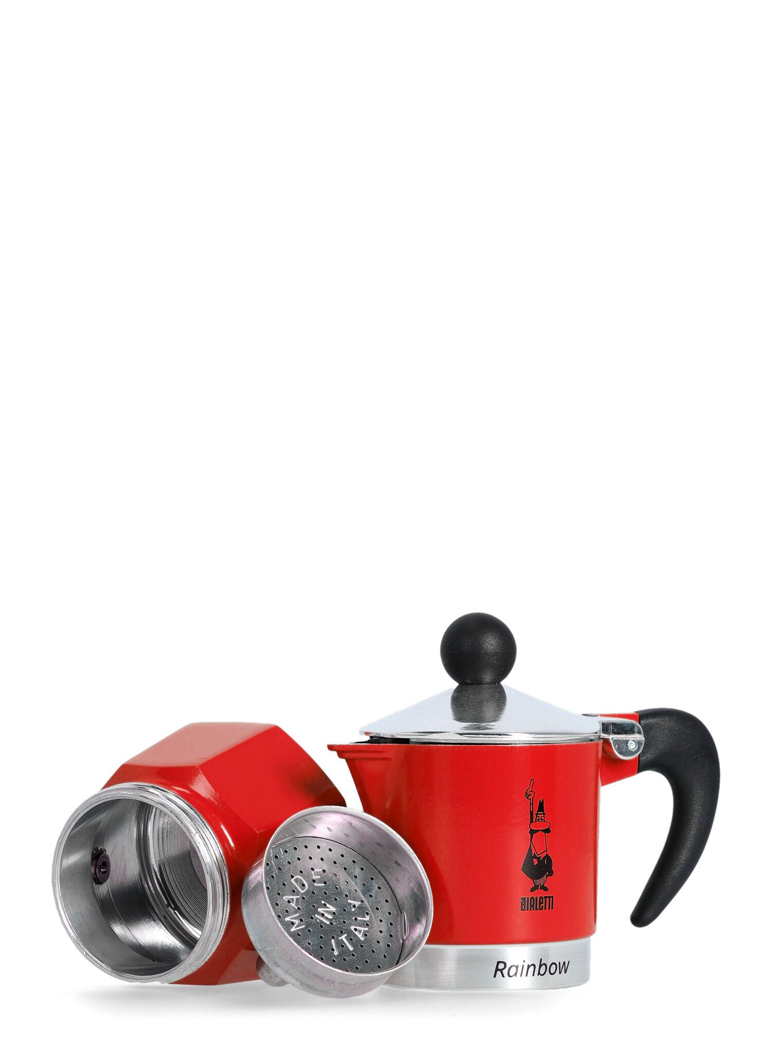 Туристическа кафеварка Bialetti Rainbow 1TZ - red
