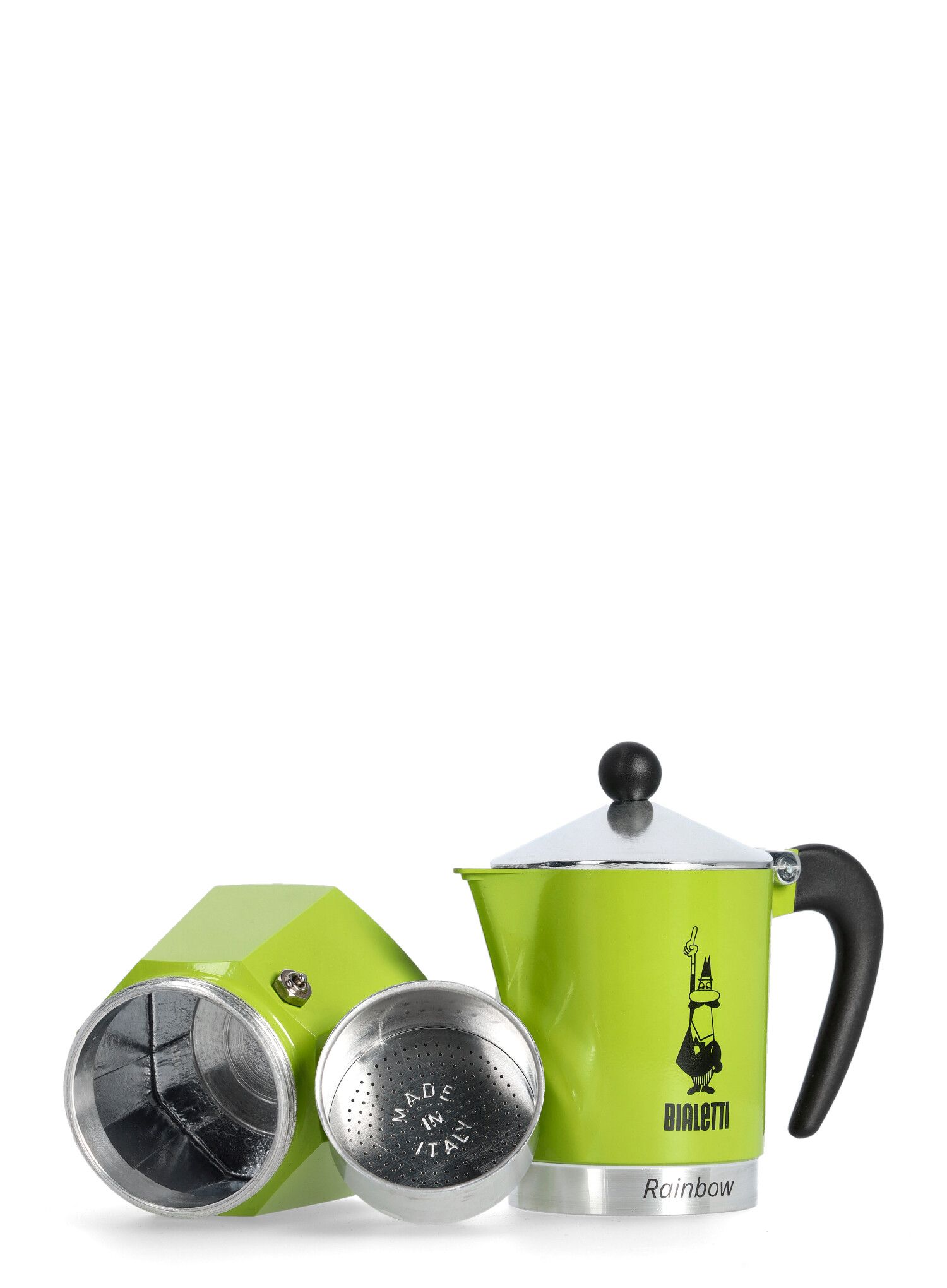 Туристическа кафеварка Bialetti Rainbow 6TZ - green