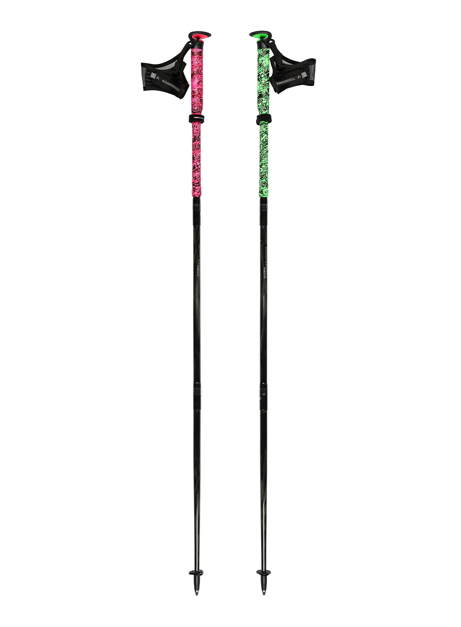 Щеки за бягане Komperdell Fxp Carbon Ultra - green/pink