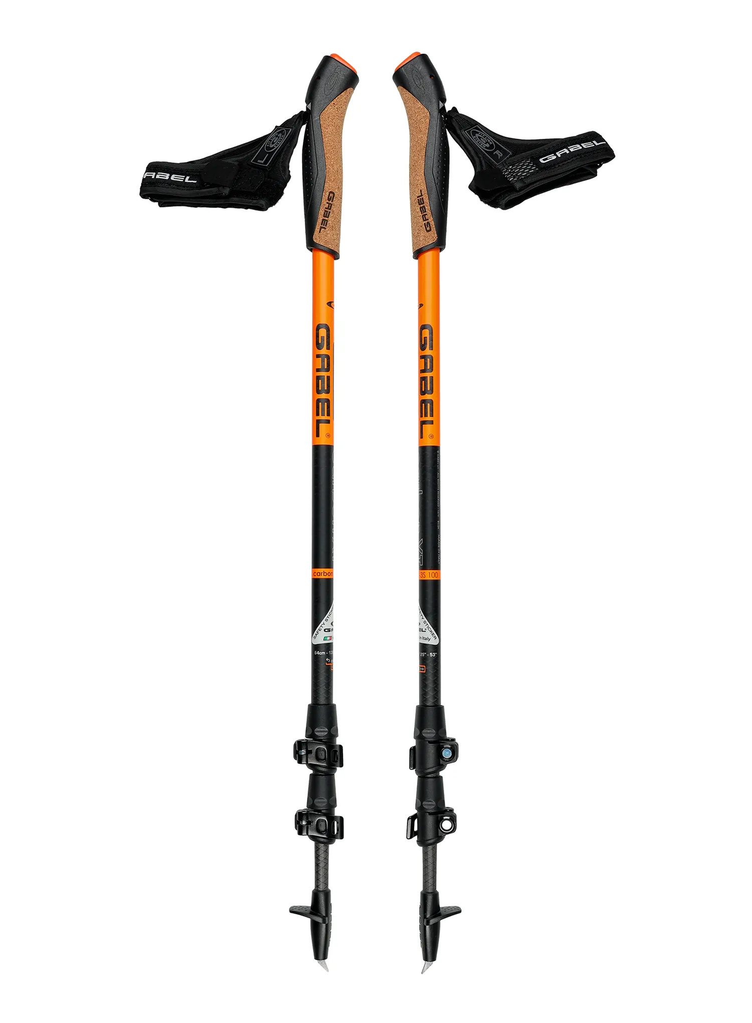 Щеки за скандинавско ходене Gabel Carbon XT 3S FL 100 63-135