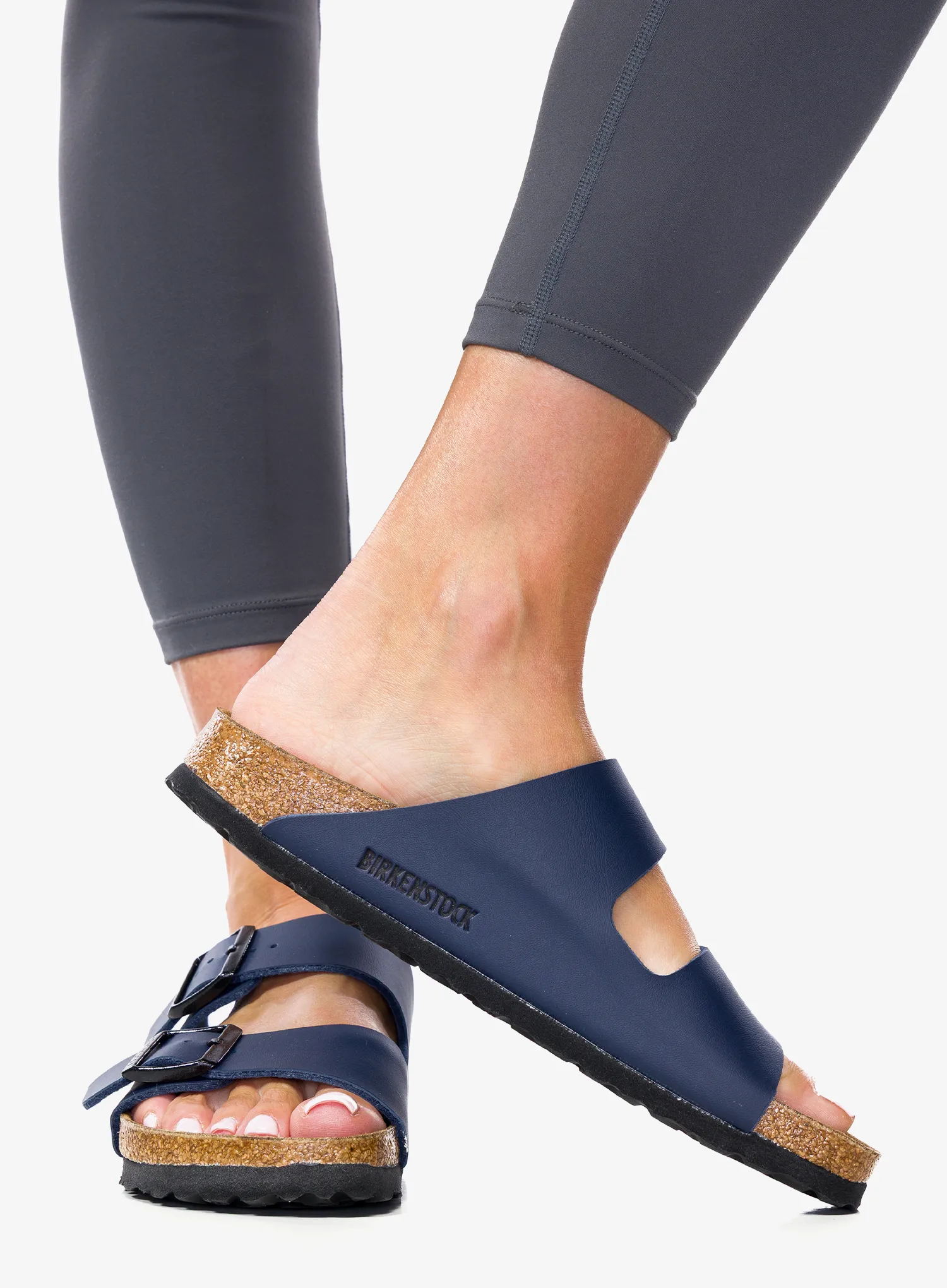 Дамски чехли Birkenstock Arizona Birko-Flor - blue