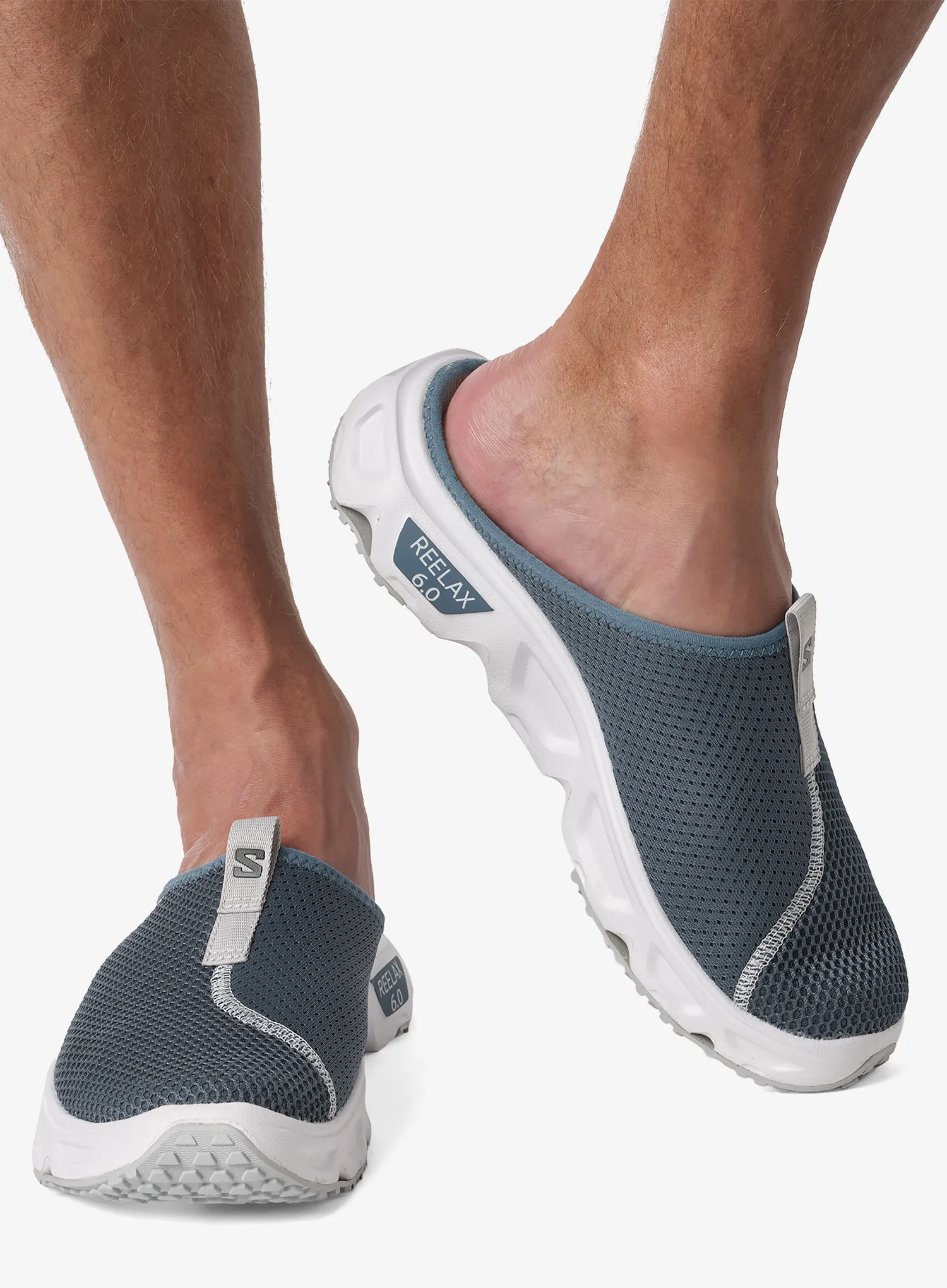 Чехли Salomon Reelax Slide 6.0 - blue ashes/white/pearl