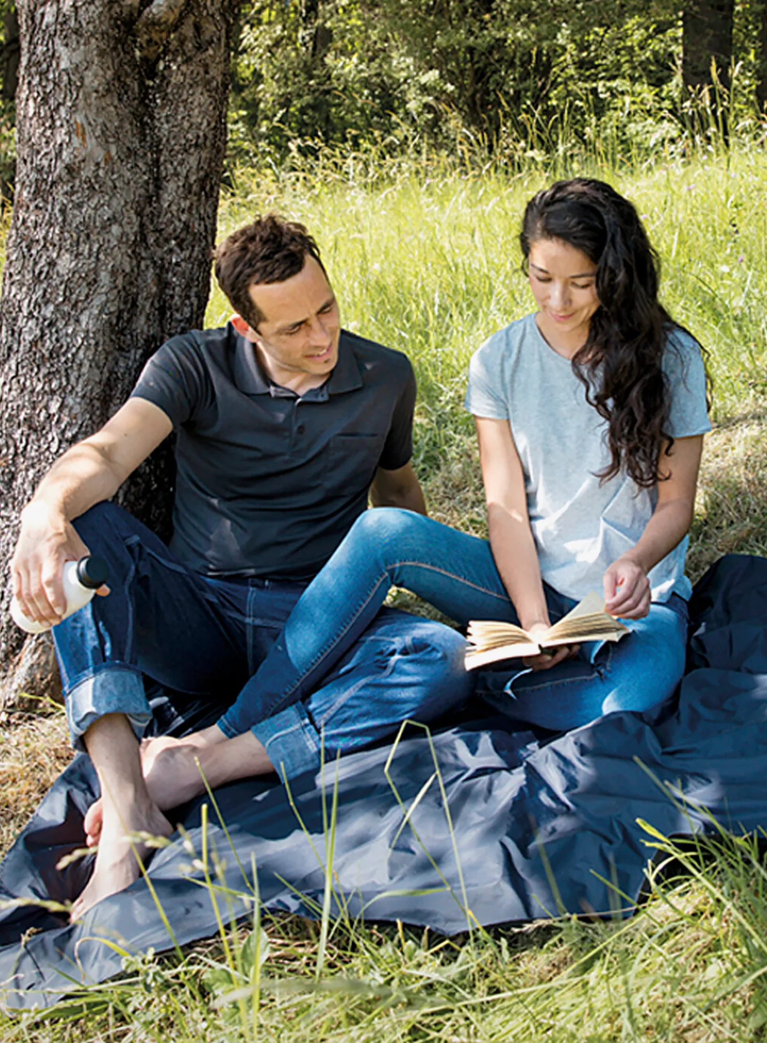 Одеяло Cocoon Picnic/Outdoor/Festival Blanket - midnight blue/blue