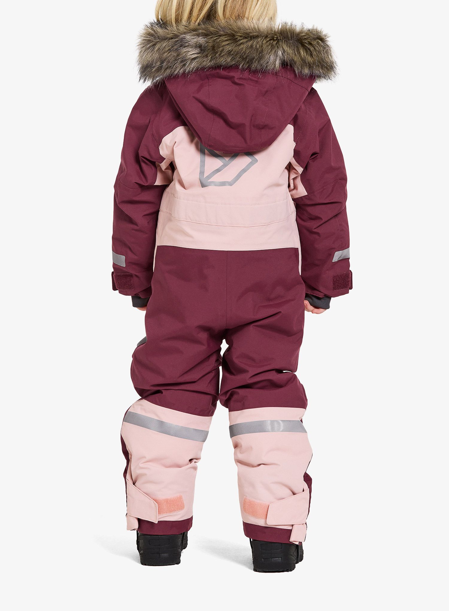 Гащеризони за момичета Didriksons Bjarven Coverall 3 - dusty pink