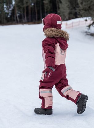 Гащеризони за момичета Didriksons Bjarven Coverall 3 - dusty pink