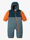 Детски гащеризон Columbia Powder Lite Reversible Bunting - metal/night wave