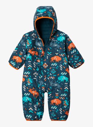 Детски гащеризон Columbia Powder Lite Reversible Bunting - metal/night wave